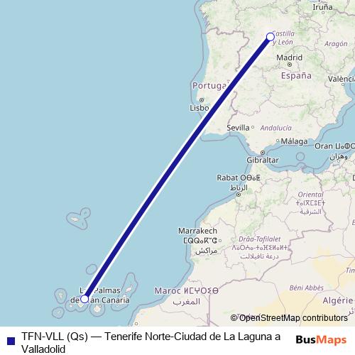 TFN-VLL (Qs) air Line Map