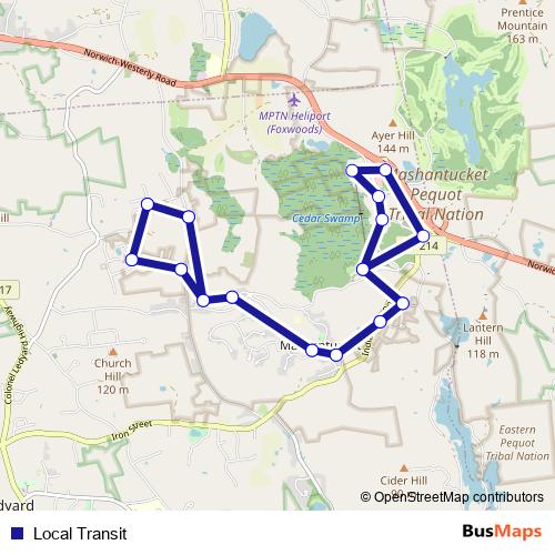 Local Transit bus Line Map