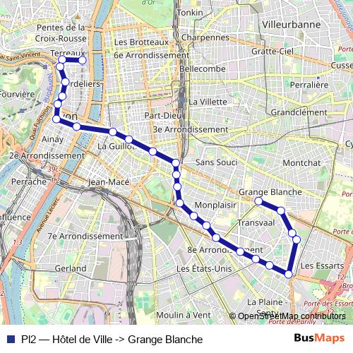 Pl2 bus Line Map
