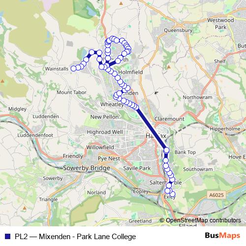 PL2 bus Line Map