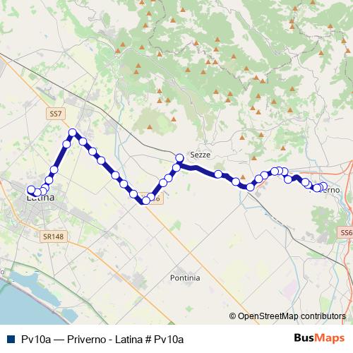 Pv10a bus Line Map