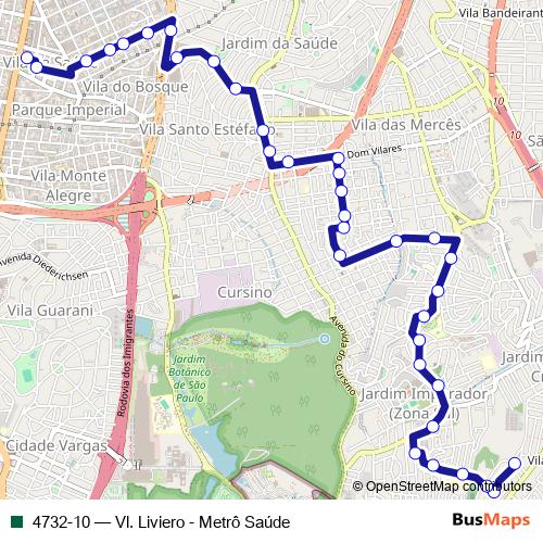 4732-10 bus Line Map
