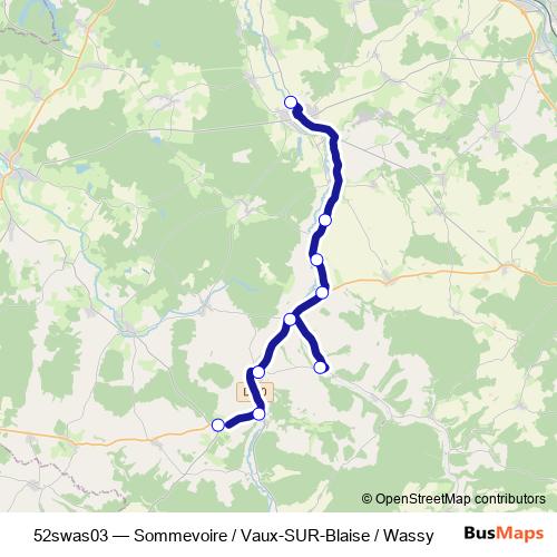 52swas03 bus Line Map