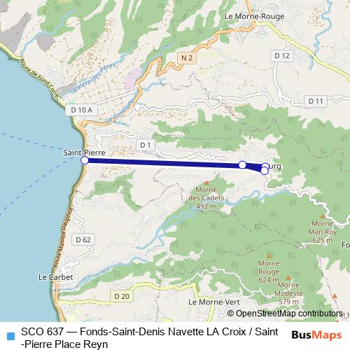 SCO 637 bus Line Map
