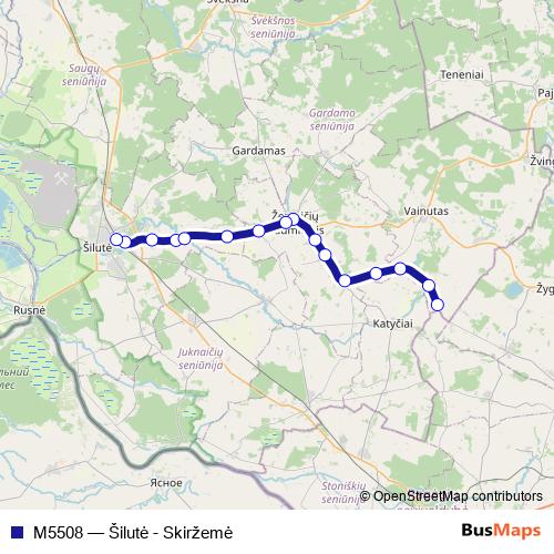 M5508 bus Line Map