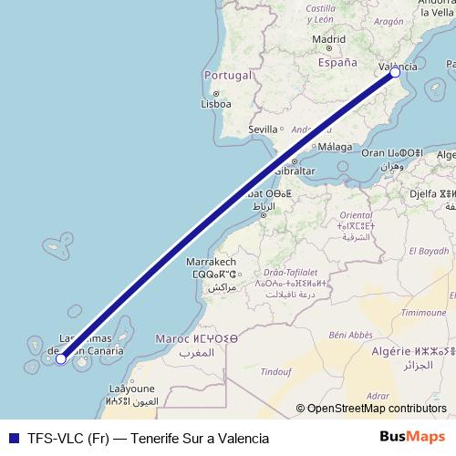 TFS-VLC (Fr) air Line Map