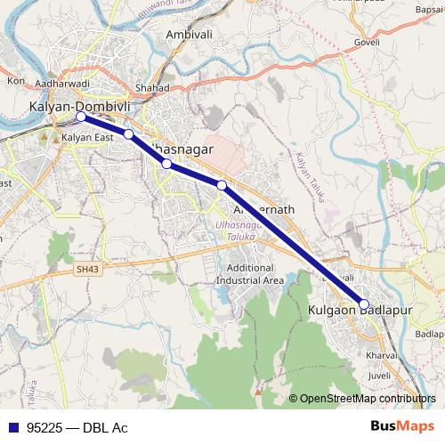 95225 rail Line Map
