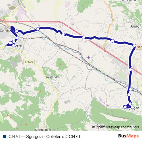 Cf47d bus Line Map