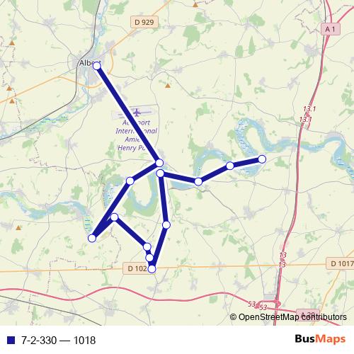 7-2-330 bus Line Map