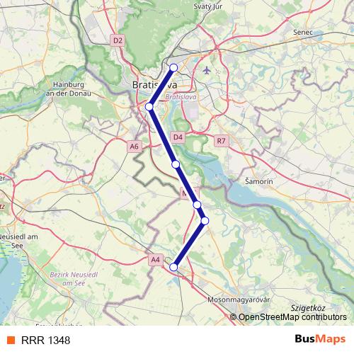 RRR 1348 rail Line Map