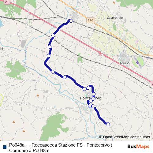 Po648a bus Line Map