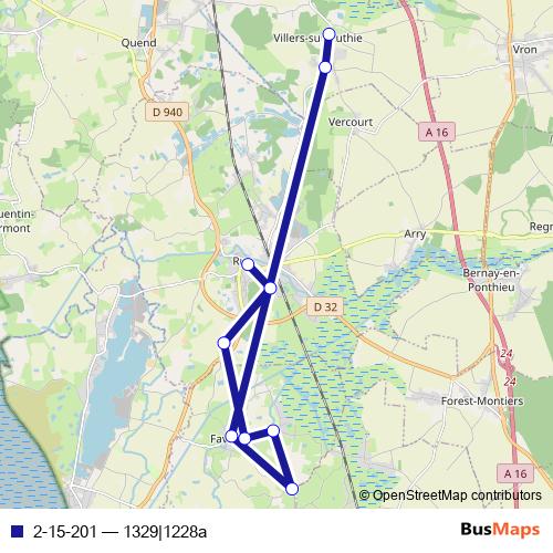 2-15-201 bus Line Map