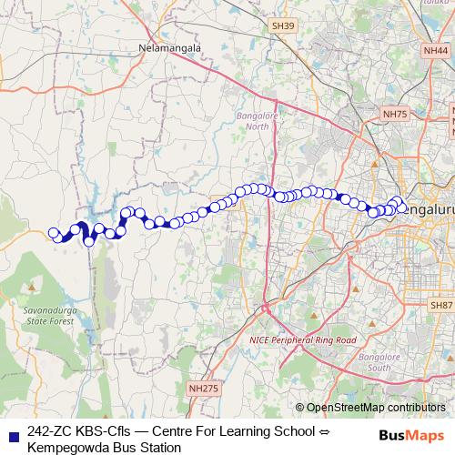 242-ZC KBS-Cfls bus Line Map