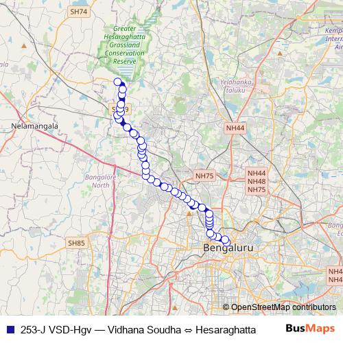 253-J VSD-Hgv bus Line Map