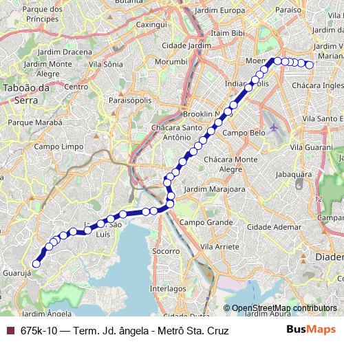 675k-10 bus Line Map