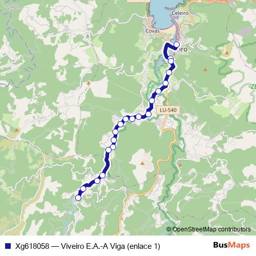 Xg618058 bus Line Map