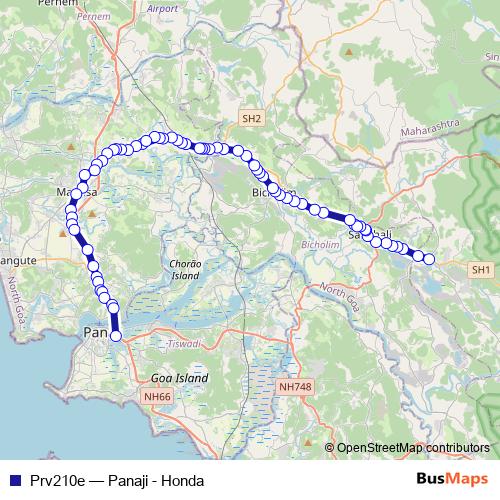 Prv210e bus Line Map