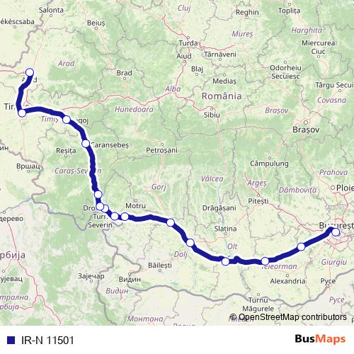 IR-N 11501 rail Line Map
