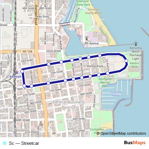 Sc bus Line Map