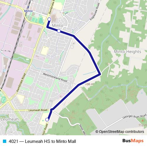 4021 bus Line Map