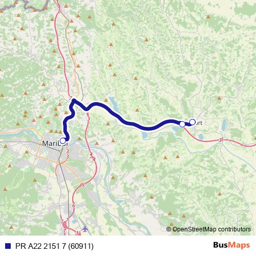 PR A22 2151 7 (60911) bus Line Map