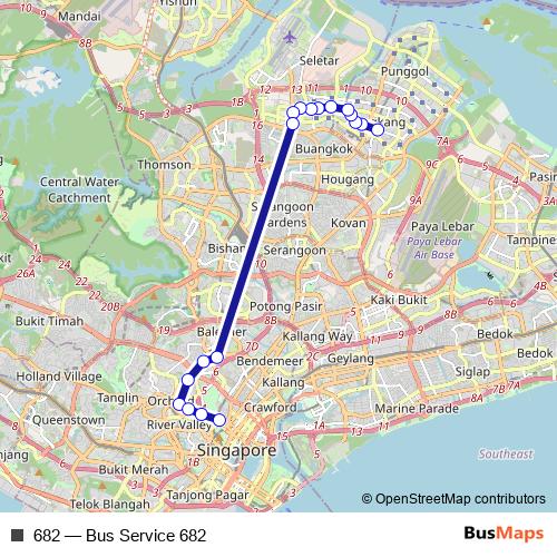 682 bus Line Map