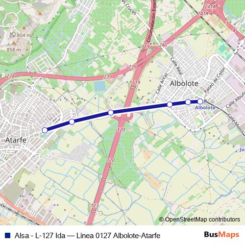 Alsa - L-127 Ida bus Line Map