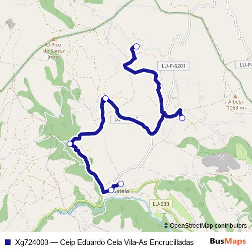 Xg724003 bus Line Map