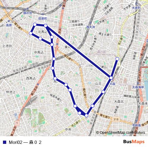 Mori02 bus Line Map