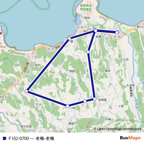 F152-0700 bus Line Map