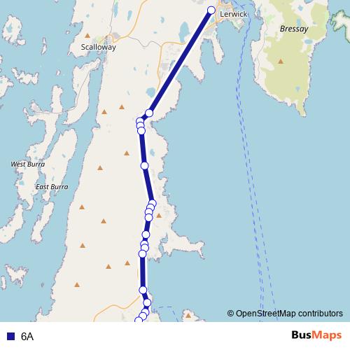 6A bus Line Map
