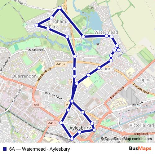 6A bus Line Map