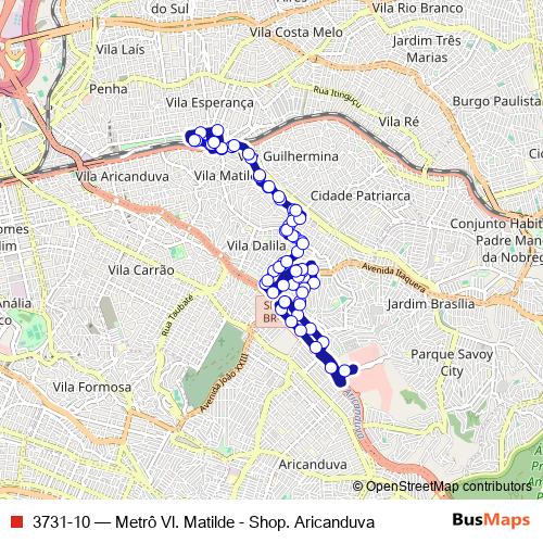 3731-10 bus Line Map