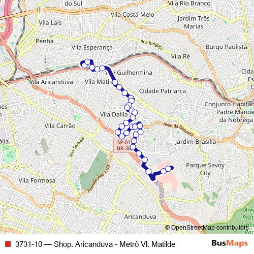 3731-10 bus Line Map
