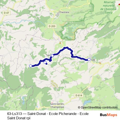63-Ls313 bus Line Map