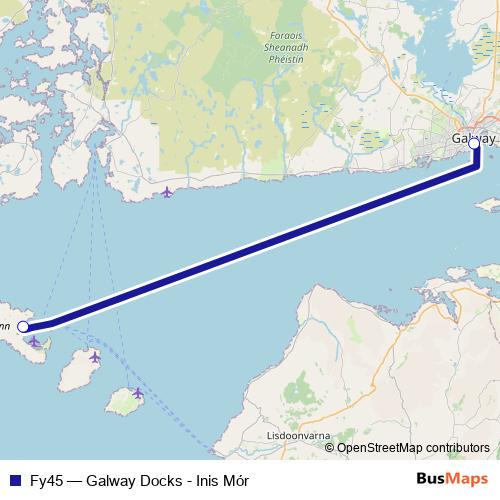 Fy45 ferry Line Map
