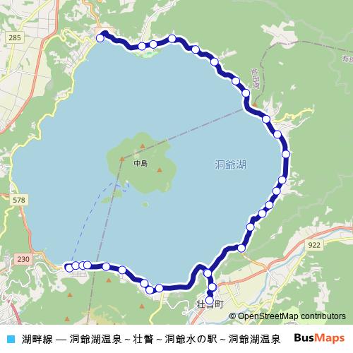 湖畔線 bus Line Map