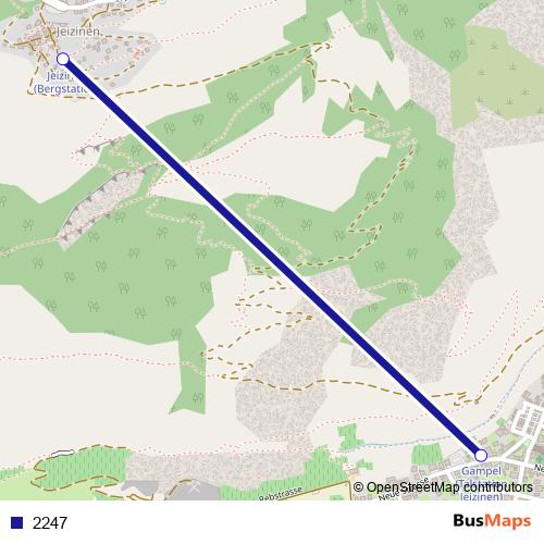 2247 cable-car Line Map
