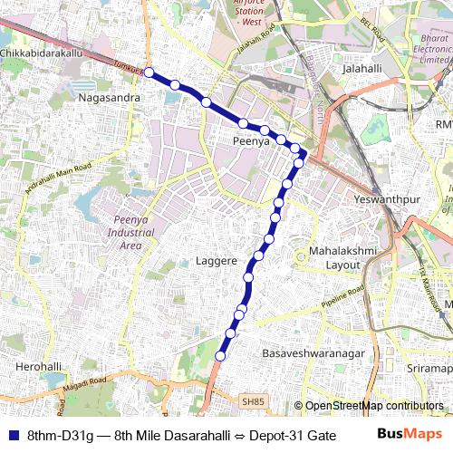 8thm-D31g bus Line Map