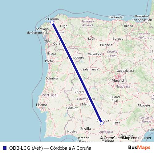 ODB-LCG (Aeh) air Line Map