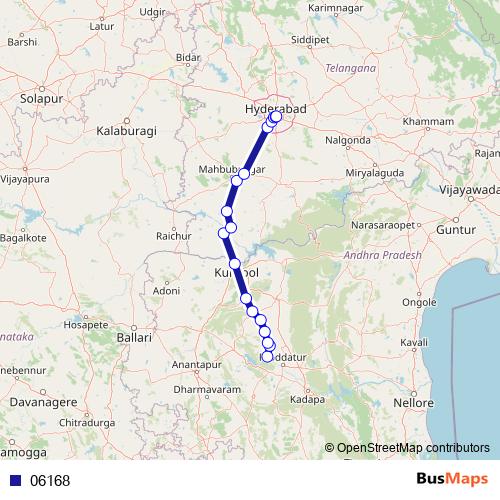 06168 bus Line Map