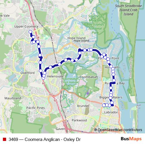 3469 bus Line Map