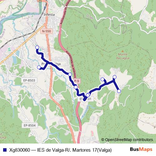 Xg830060 bus Line Map