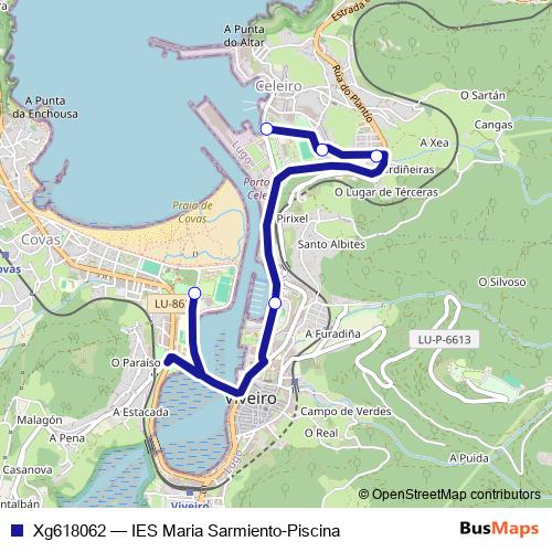 Xg618062 bus Line Map
