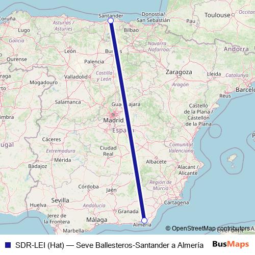 SDR-LEI (Hat) air Line Map
