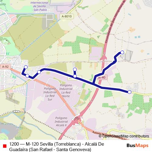1200 bus Line Map