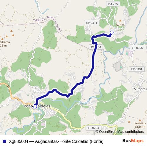 Xg835004 bus Line Map
