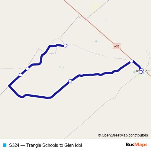 S324 bus Line Map