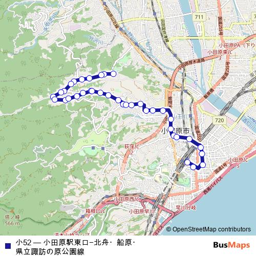 小52 bus Line Map