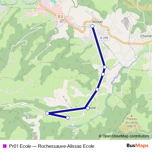 Pr01 Ecole bus Line Map